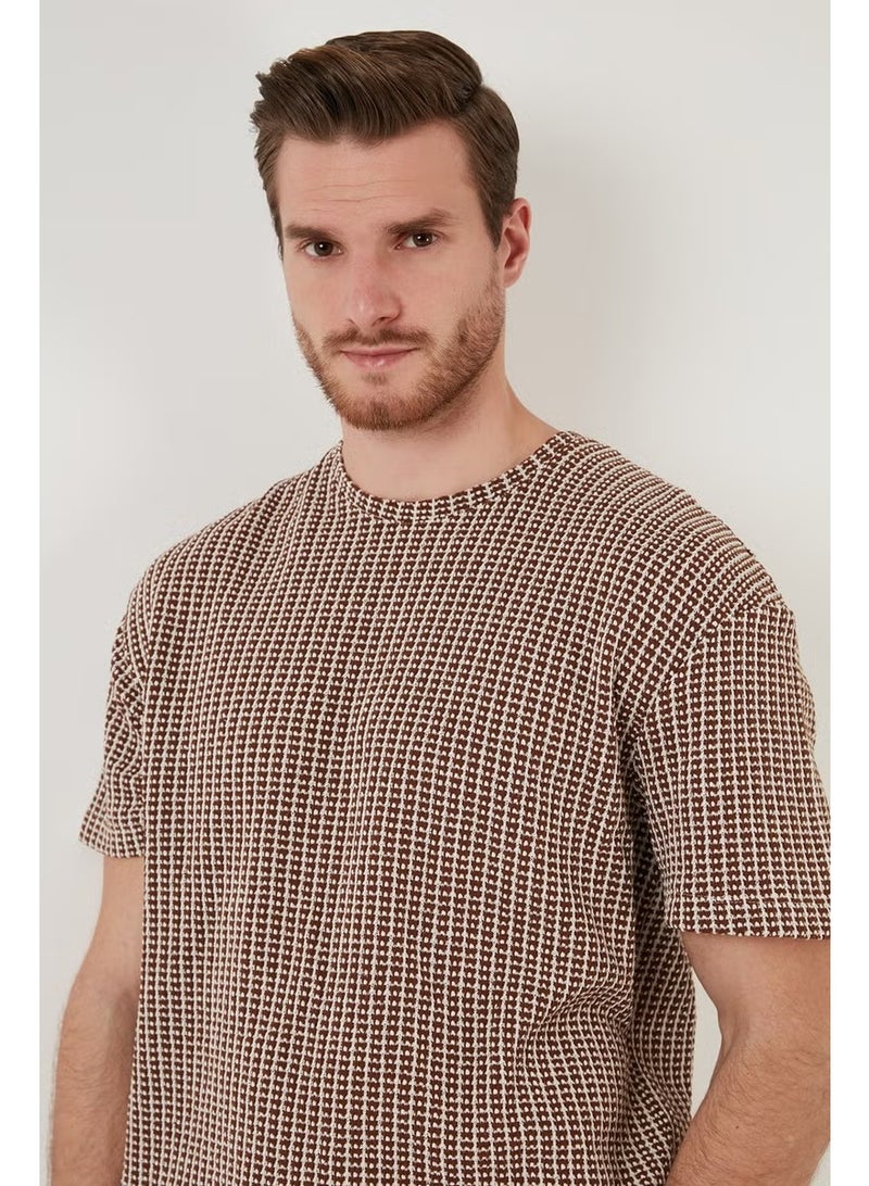 Buratti Cotton Regular Fit Crew Neck T Shirt Men's T Shirt CF24S218033 - Image 3